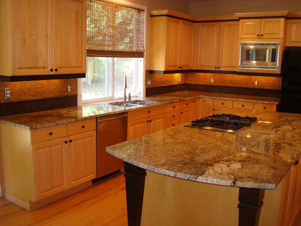 brown-granite-kitchen Woodinville Seattle